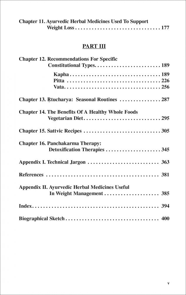 Ayurvedic Guide To Diet and Weight Loss: The Sattva Program