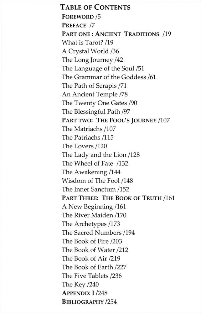 Ancient Mysteries Tarot Book