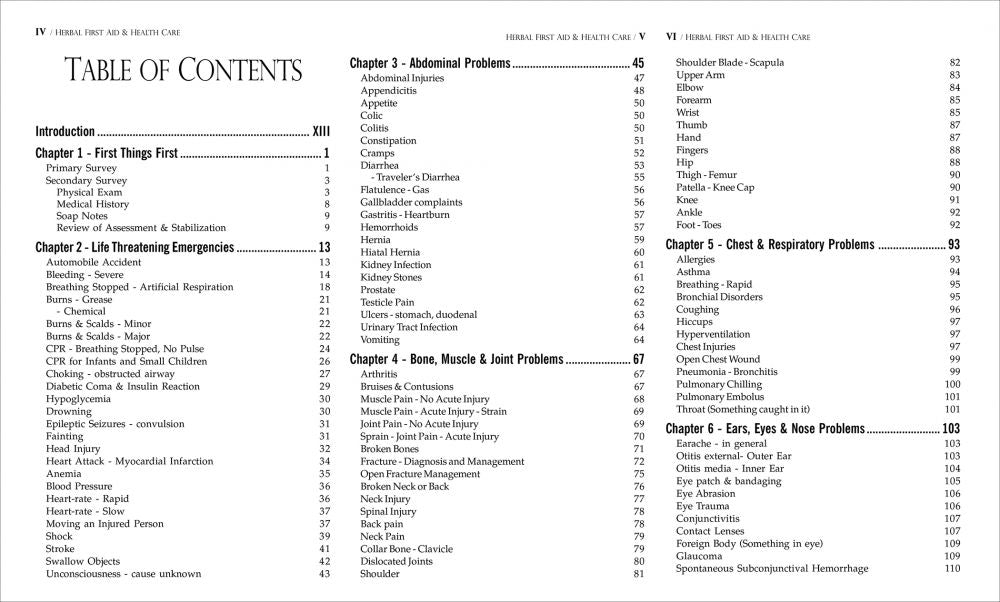 Herbal First Aid and Health Care