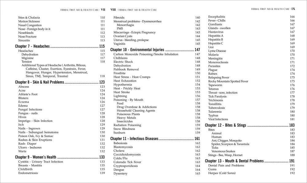 Herbal First Aid and Health Care