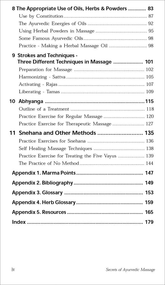 Secrets of Ayurvedic Massage