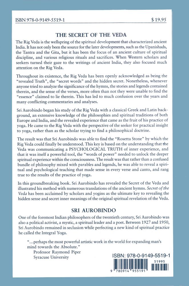 Secret of the Veda, New U.S. Edition