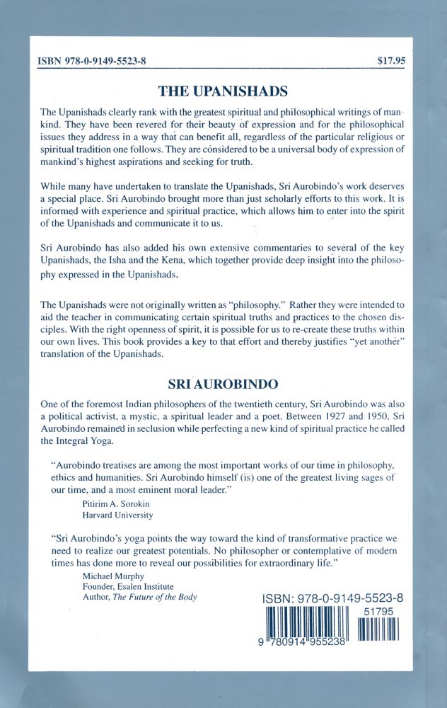 Upanishads, 1st US Edition