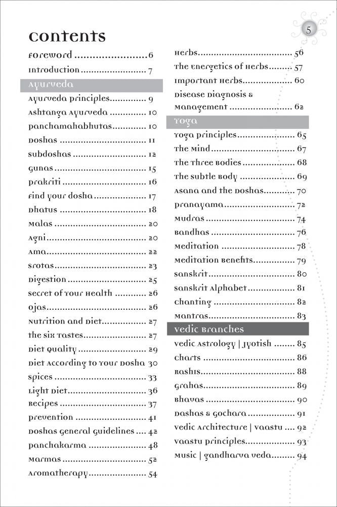 Ayurveda: A Quick Reference Handbook
