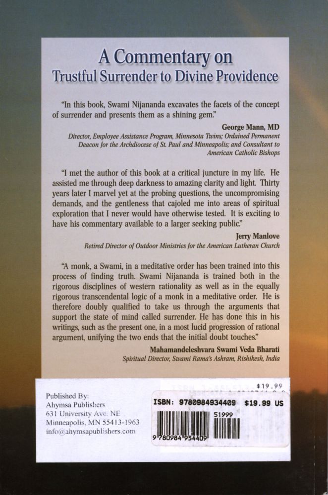 Commentary on Trustful Surrender 1