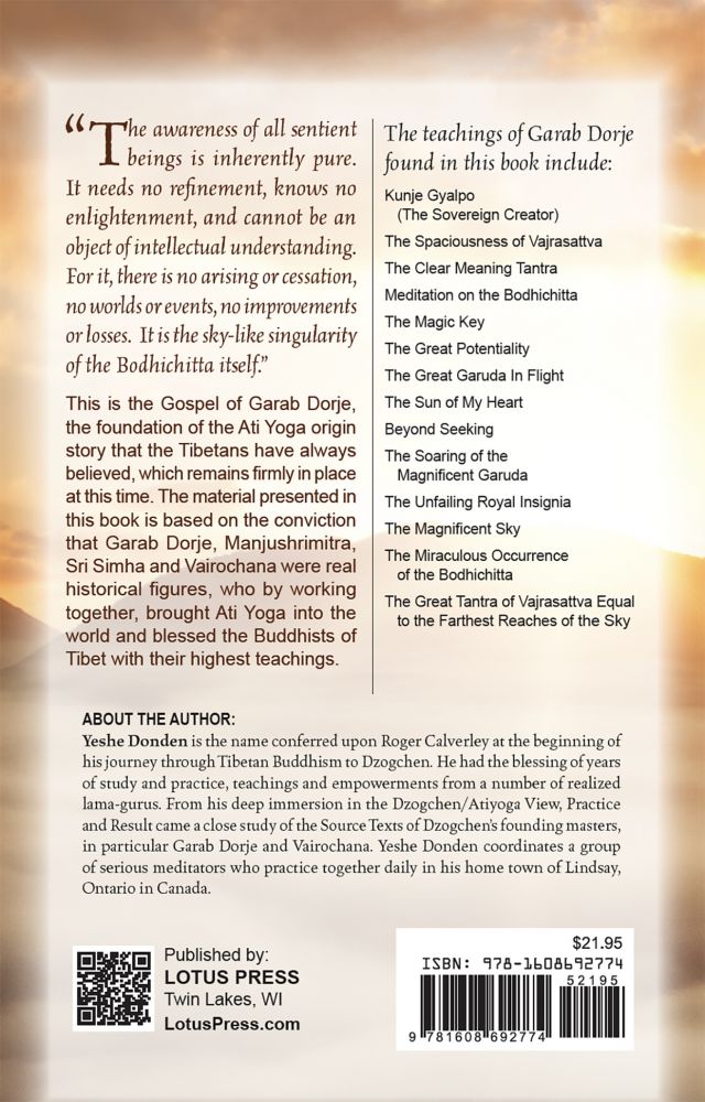 Gospel of Garab Dorje - The Highest, Secret Teachings of Tibetan Buddhism