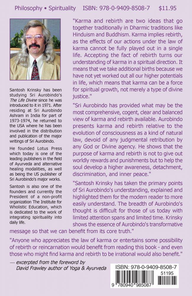 Readings In Sri Aurobindos Rebirth and Karma