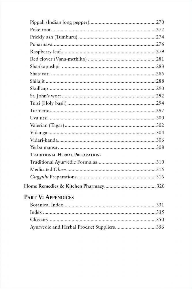 Ayurvedic Herbology East and West