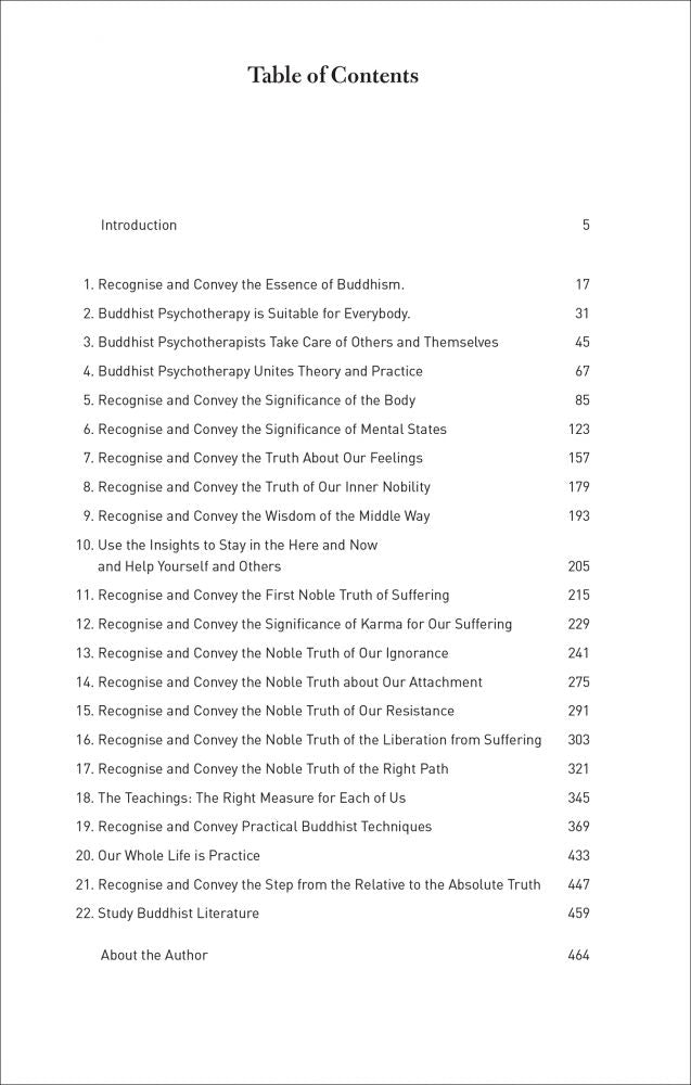 Buddhist Psychotherapy: A Guide for Beneficial Changes