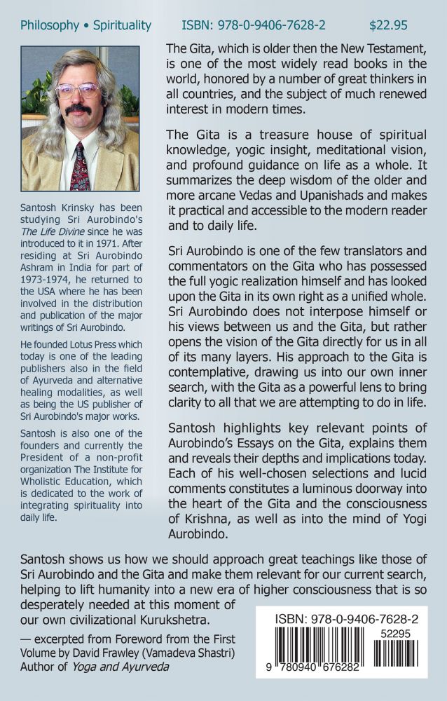 Readings in Sri Aurobindos Essays on the Gita Volume 2