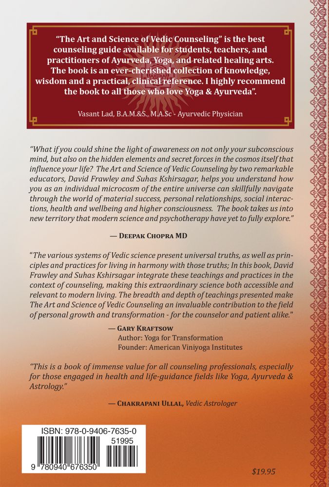 Art and Science of Vedic Counseling