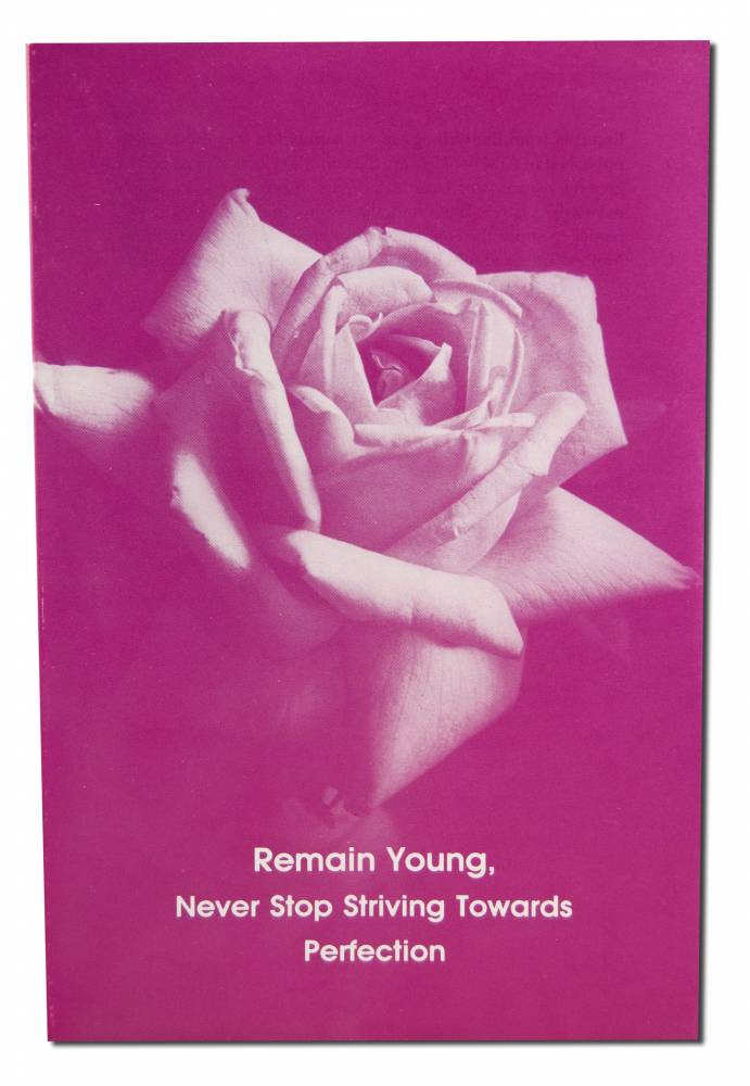 Remain Young, Never Stop Striving Towards Perfection