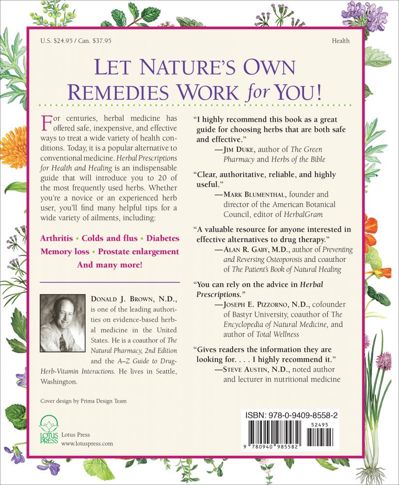 Herbal Prescriptions for Health and Healing