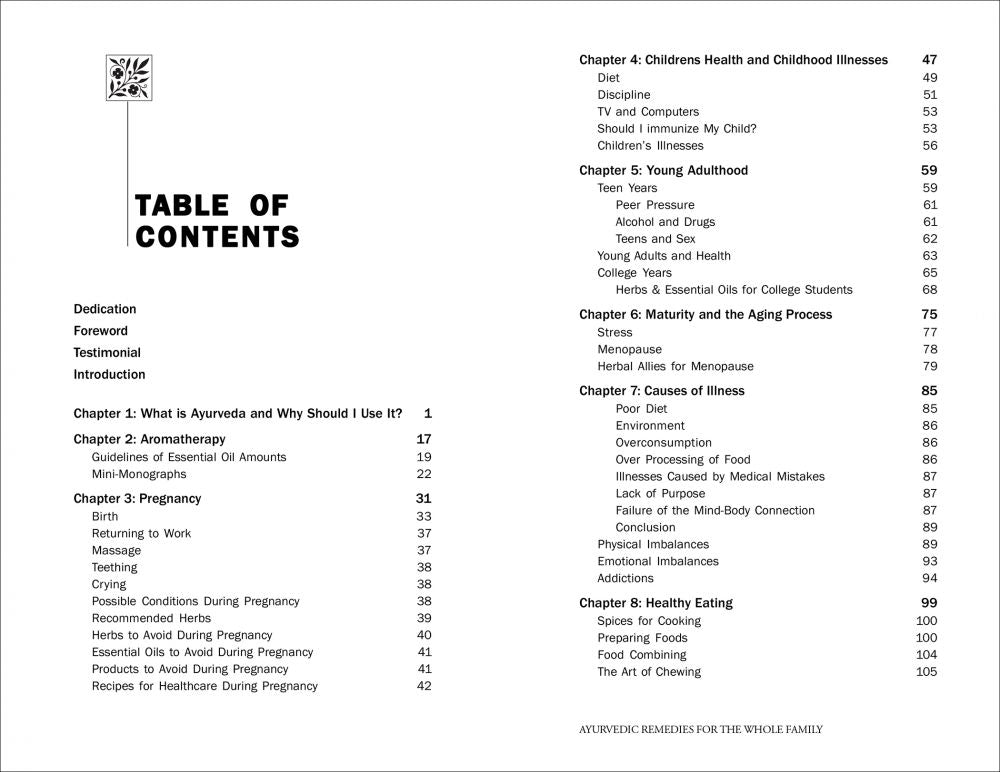 Ayurvedic Remedies For The Whole Family