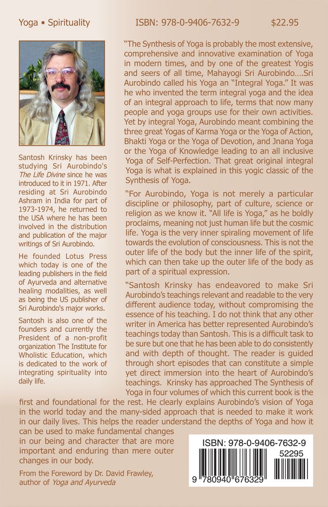 Readings in Sri Aurobindos Synthesis of Yoga Volume 1