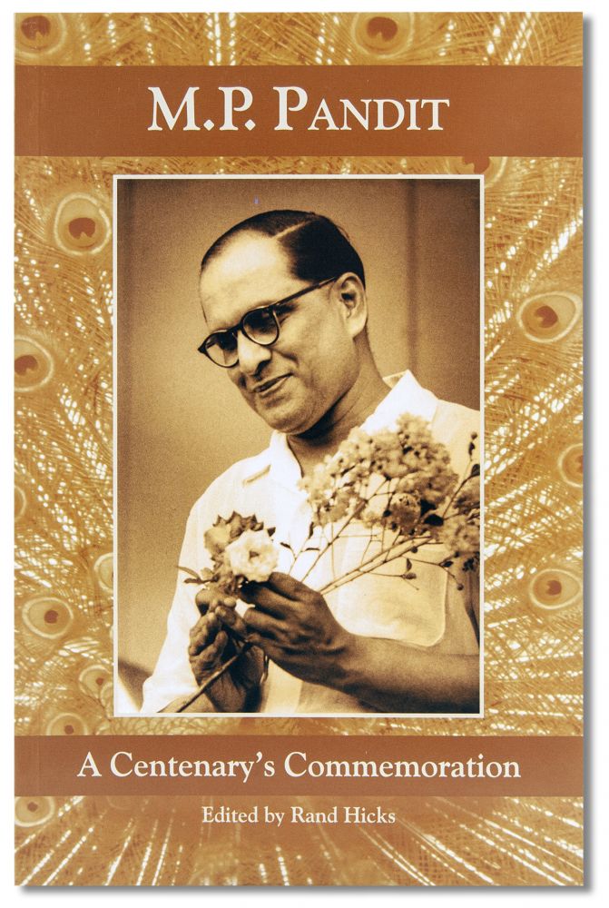 P Pandit M.P. Pandit: A Centenarys Commemoration – LotusPress