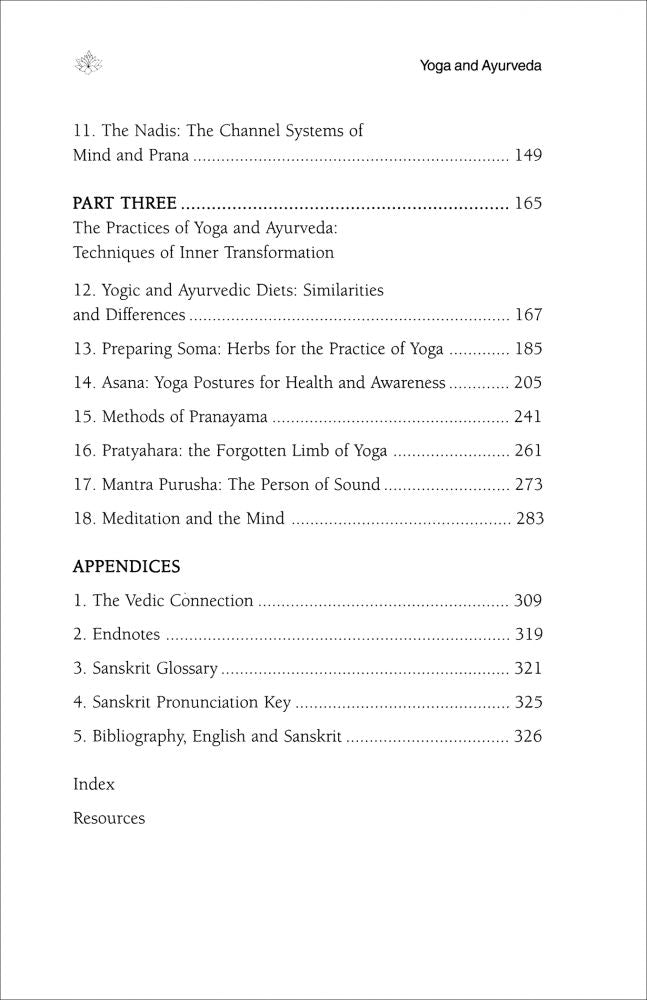 Yoga and Ayurveda: Self-Healing and Self-Realization