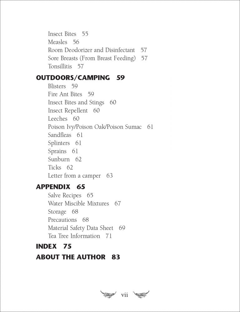 Australian Tea Tree Oil First Aid Handbook: 101 Plus Ways to Use Tea Tree