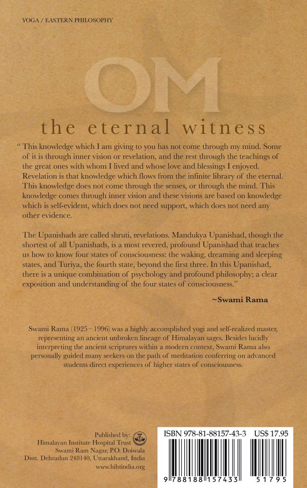 Om the Eternal Witness: Secrets of the Mandukya Upanishad - Ebook