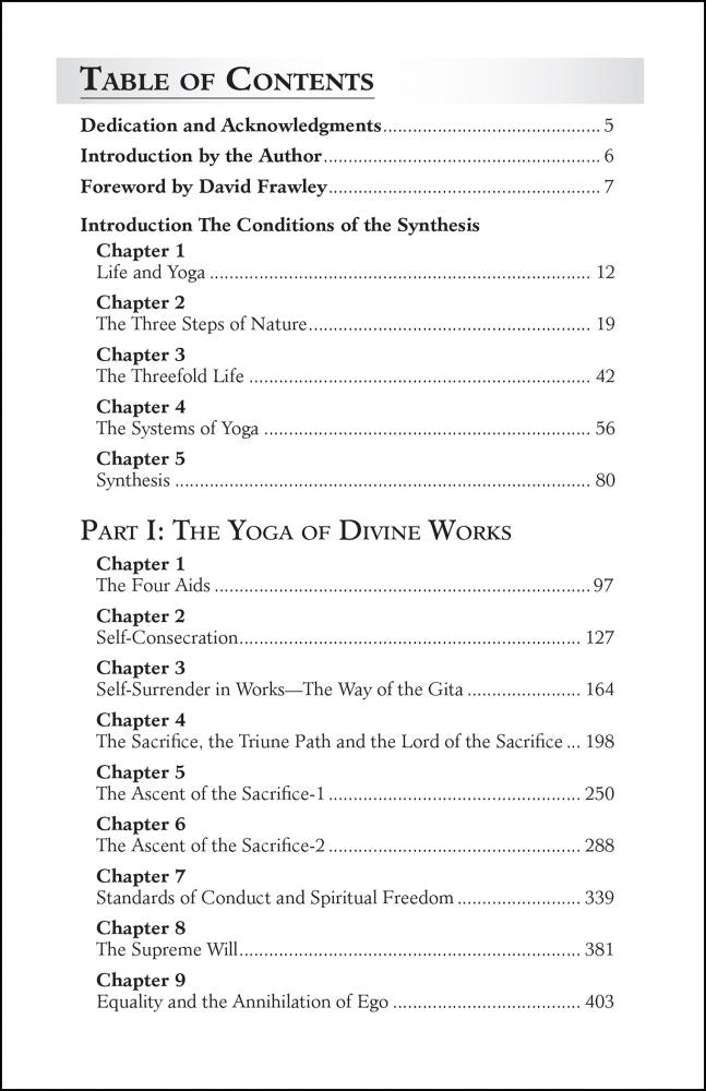 Readings in Sri Aurobindos Synthesis of Yoga Volume 1