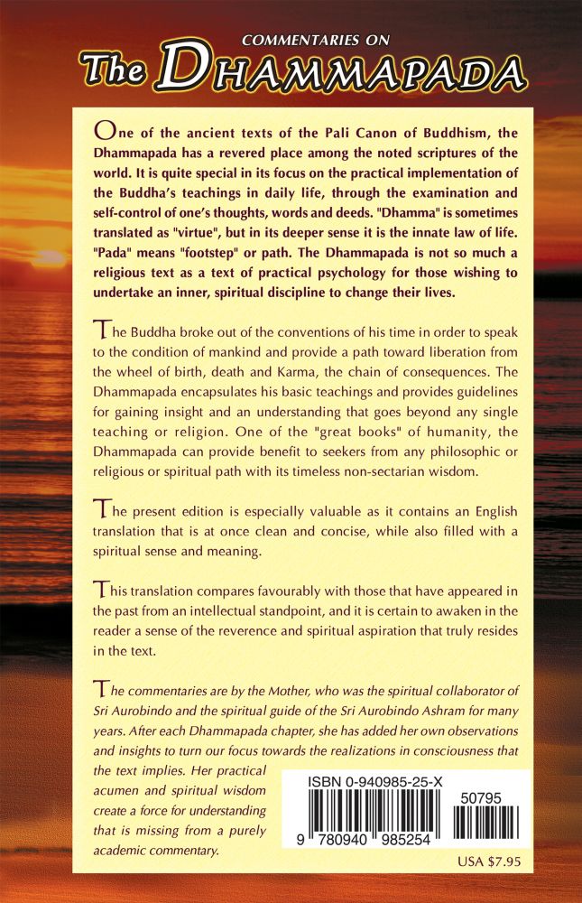 Commentaries on the Dhammapada, US Edition